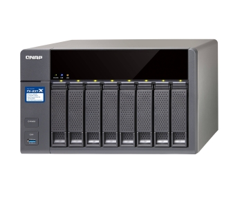 QNAP 8-Bay NAS, quad-core 1.4GHz, 16GB DDR3 SODIMM RAM