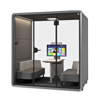 SonicHive Quarter Silence Booth 35DB 4 Seater Smart Acoustic Design Premium Workspace POD