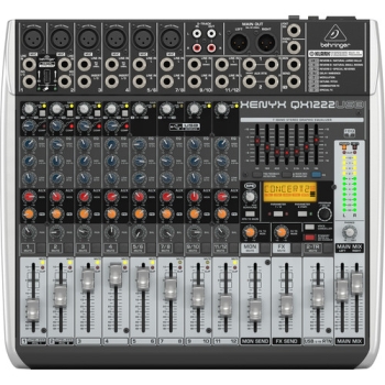 Behringer XENYX QX1222USB 16-Input USB Audio Mixer