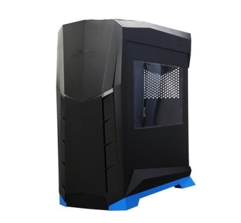 SilverStone RVX01BA-W Raven Series Computer Case- Black with Blue Trim and Window