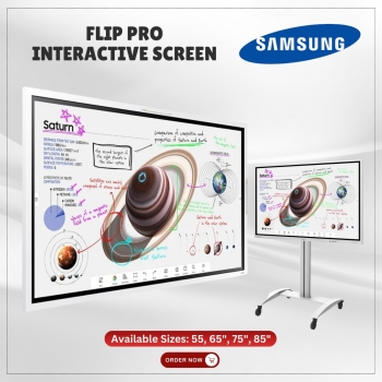 Samsung WM55B 55" Flip Pro 4K UHD Interactive Flat Panel Display
