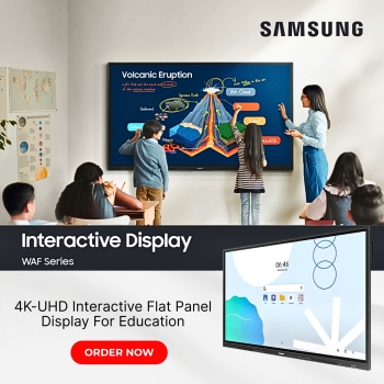 Samsung WA75F 75" Pro 4K UHD Interactive Flat Panel Display For Education