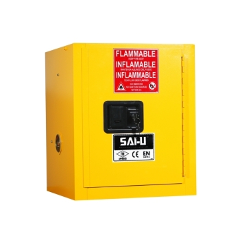 SAI-U SC0004Y 4-Gallon Single Door Flammable Safety Cabinet