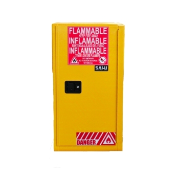 SAI-U SC0015Y 15-Gallon Single Door Flammable Safety Cabinet