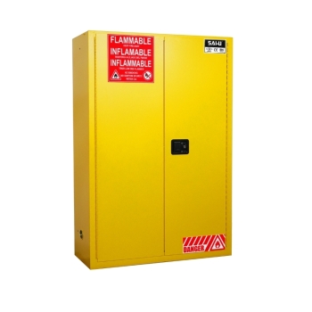 SAI-U SC0045Y 45-Gallon Double Door Flammable Safety Cabinet