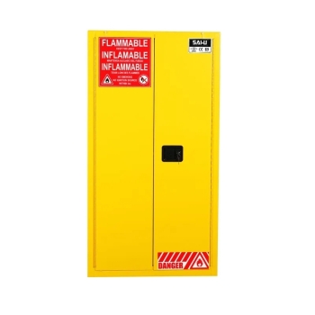 SAI-U SC2060Y 60-Gallon Double Door Flammable Safety Cabinet (Self-Closing Door)