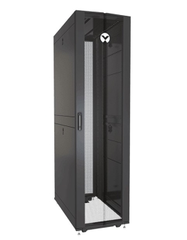 Vertiv Liebert VR3357 Perforated Split Locking Rear Doors Black And Gray Rack 