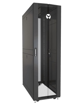 Vertiv Liebert VR3150SP Perforated Split Locking Rear Doors Black And Gray Rack 