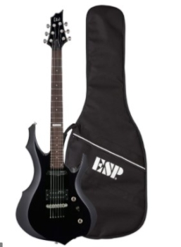 ESP LF10KITBLK LTD F-10 Guitar Black Finish ESP Gig Bag Included Guitar 
