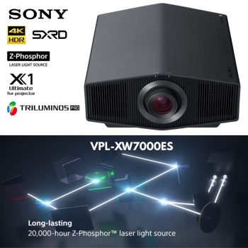 Sony VPL-XW7000ES 3200 Lumens 4K SXRD Laser Home Cinema Projector