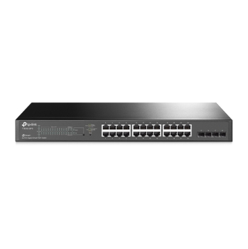 TP-Link JetStream 24-Port Gigabit Smart PoE+ Switch with 4 SFP Slots