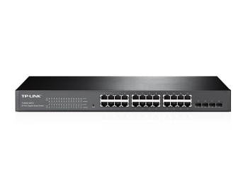 TP-Link T1600G-28TS (TL-SG2424) JetStream 24-Port Gigabit Smart Switch with 4 SFP Slots