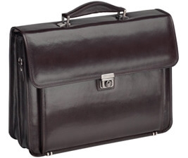 Targus 15.4 - 16 inch / 39.1 - 40.6cm Leather Attaché Laptop Case