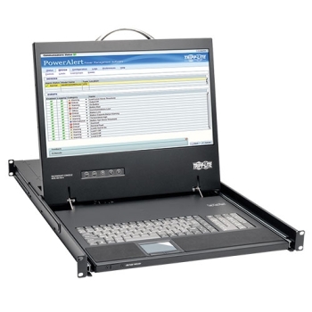 Tripp Lite 1U Rack-Mount Console with 1080p 19" LCD, DVI or VGA, TAA