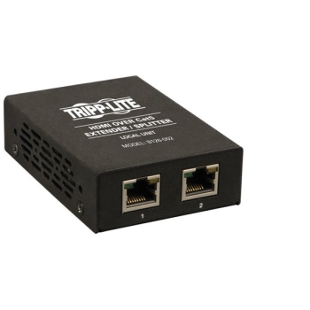 Tripp Lite 2-Port HDMI over Cat5/Cat6 Extender/Splitter, Box-Style Transmitter for V/A, TAA, 60hz, 150ft.