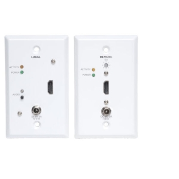 Tripp Lite HDMI over Cat5/6 Active Extender Kit, Wallplate Transmitter & Receiver, 60 Hz, 200-ft., TAA