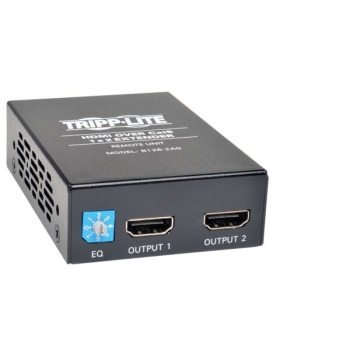 Tripp Lite 2-Port HDMI over Cat5/6 Active Extender/Splitter, Remote Receiver, 60 Hz, 200-ft., TAA 