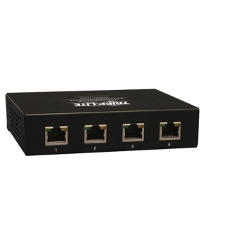 Tripp Lite 4-Port VGA over Cat5/6 Extender Splitter, Box-Style Transmitter with EDID, 60Hz, 1000-ft., TAA