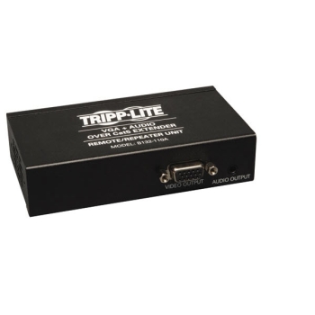Tripp Lite VGA with Audio over Cat5/Cat6 Extender, Box-Style Repeater, 60Hz, Up to 1000-ft., TAA