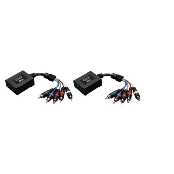Tripp Lite Component Video+Stereo Audio over Cat5/6 Extender, In-Line Transmitter and Receiver, 700-ft.