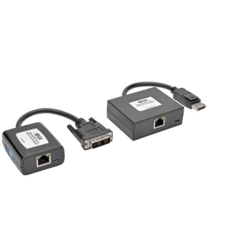 Tripp Lite DisplayPort to DVI over Cat5/6 Active Extender Kit, Pigtail-Style Transmitter/Receiver, 60hz, 125-ft
