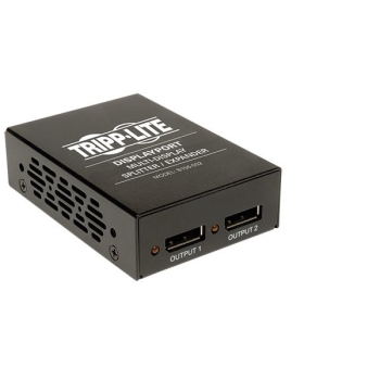 Tripp Lite 2-Port DisplayPort 1.2 Splitter, Multi-Stream Transport MST Hub, UHD, TAA