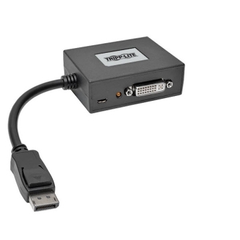 Tripp Lite 2-Port DisplayPort 1.2 to DVI Multi-Stream Transport Hub, 1080p, TAA