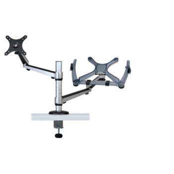 Tripp Lite Full Motion Dual Desk Clamp for 13" to 27" Monitors and Laptops Up to 15"