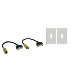 Tripp Lite Easy Pull Type-B Connectors, F/F set of DVI-Single-Link with Faceplates