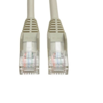 Tripp Lite Cat5e 350MHz Snagless Molded Patch Cable, RJ45, M/M, 15-ft, Gray
