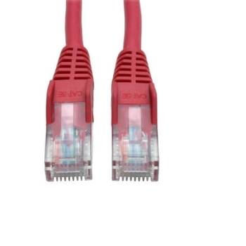 Tripp Lite Cat5e 350MHz Snagless Molded Patch Cable, RJ45, M/M, 25-ft, Red