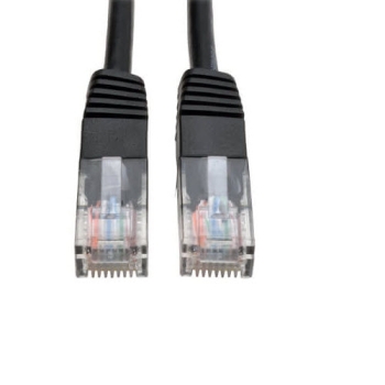 Tripp Lite Cat5e 350MHz Molded Patch Cable, RJ45, M/M, 15-ft, Black