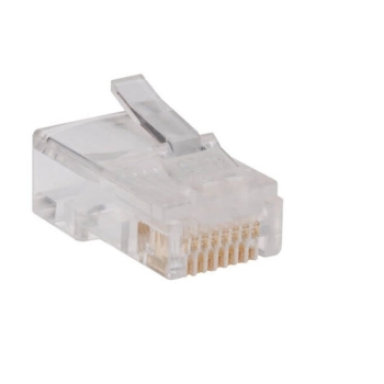 Tripp Lite Cat5e RJ45 Modular In-Line Connectors for Stranded Cat5e Cable, 50-Pack