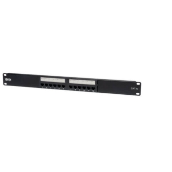 Tripp Lite 12-Port 1U Rack-Mount Cat5e 110 Patch Panel, 568B, RJ45 Ethernet