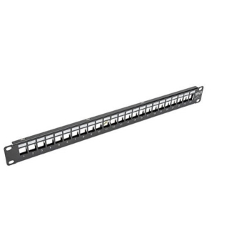 Tripp Lite 24-Port 1U Rack-Mount Shielded Blank Keystone/Multimedia Patch Panel