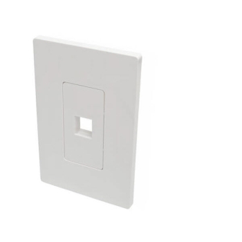 Tripp Lite 1-Port Single-Gang Universal Keystone Wallplate, TAA 