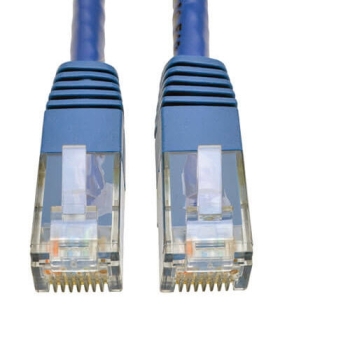 Tripp Lite Cat6 Gigabit Molded Patch Cable, 1 Gbps, RJ45, M/M, 75-ft, Blue