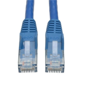 Tripp Lite Cat6 Gigabit Snagless Molded Slim UTP Patch Cable, RJ45, M/M, 1-ft, 50 Piece Bulk Pack