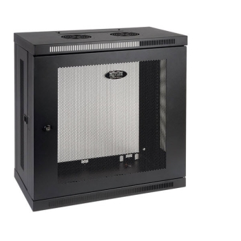 Tripp Lite SmartRack 12U Low-Profile Patch-Depth Wall-Mount Rack Enclosure Cabinet