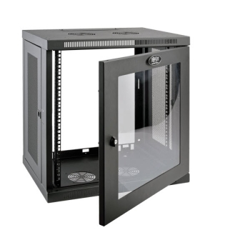 Tripp Lite SmartRack 12U Low-Profile Switch-Depth Rack Enclosure with Clear Acrylic Window