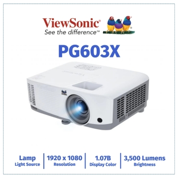 ViewSonic PG603X 3600 ANSI Lumens SuperColor DLP USB Reader LAN XGA Projector
