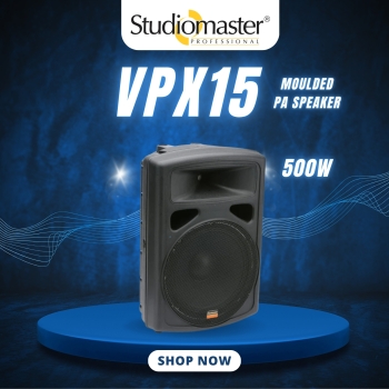 Studiomaster VPX15 Active 15" 400 Watts Moulded PA Speaker
