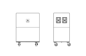 JBL VTX S25 VT CVR Vertical Transporter Cover