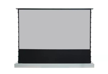 DMInteract 100inch 16:9 4K Motorized Floor Rising Projector Screen For UST & Long Throw Projectors - PVC Grey