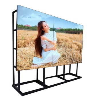 DMInteract 2X2 Matrix 46" 3.5mm Ultra Narrow Bezel 4K Supported High-Resolution Ultra Thin LCD Video Wall Display With Floor Stand
