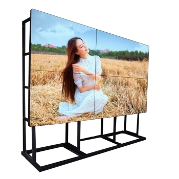 DMInteract 2X2 Matrix 46" 3.5mm Ultra Narrow Bezel 4K Supported High-Resolution Ultra Thin LCD Video Wall Display With Floor Stand With Wall-Mounted Bracket
