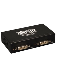 Tripp Lite 2-Port DVI Splitter with Audio and Signal Booster, Single-Link, 60Hz/1080p, TAA
