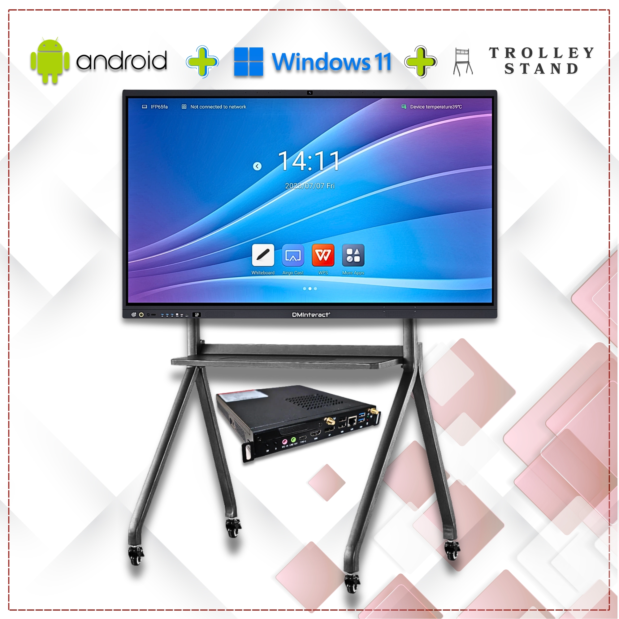 Android + OPS Module + Trolley Stand