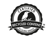 certified recycled content logo