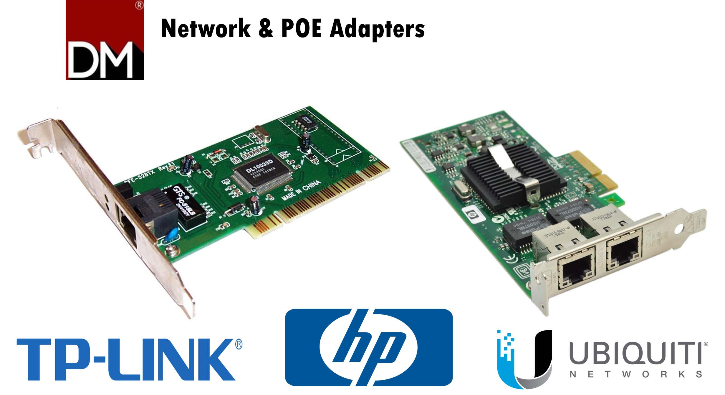 Network and POE adapter Landing page